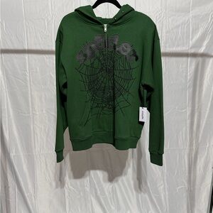 Sp5der Zip Up Hoodie